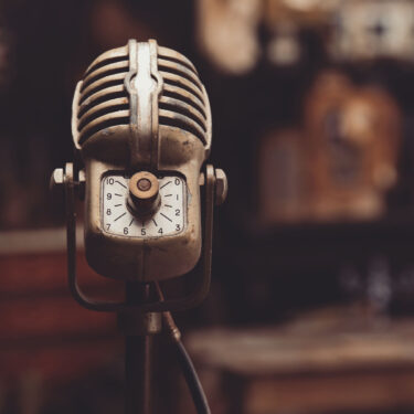 microphone rétro vintage années 40
