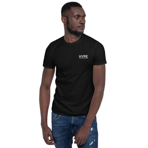 Embroidered Hype Dance Black T-Shirt