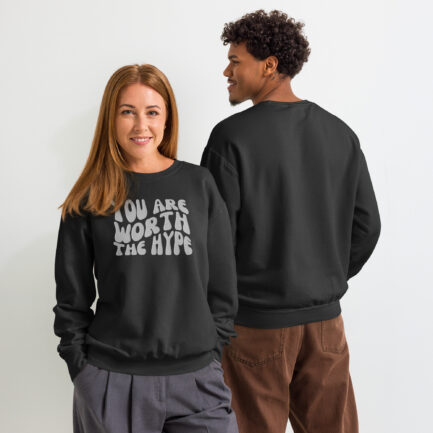 Unisex garment-dyed fleece crewneck sweatshirt